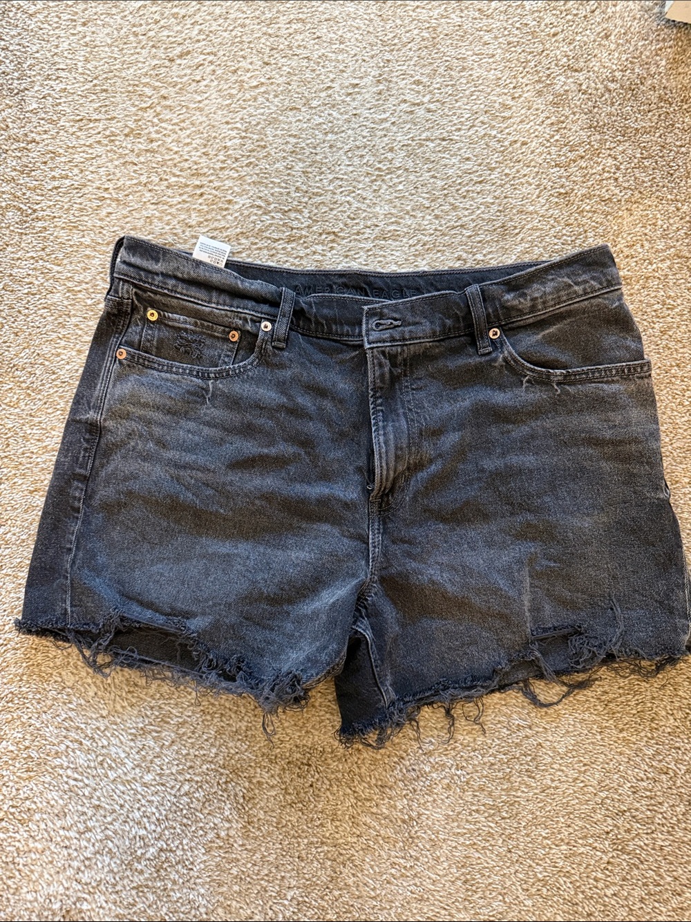 American Eagle Black Denim Cutoff Women's Shorts
